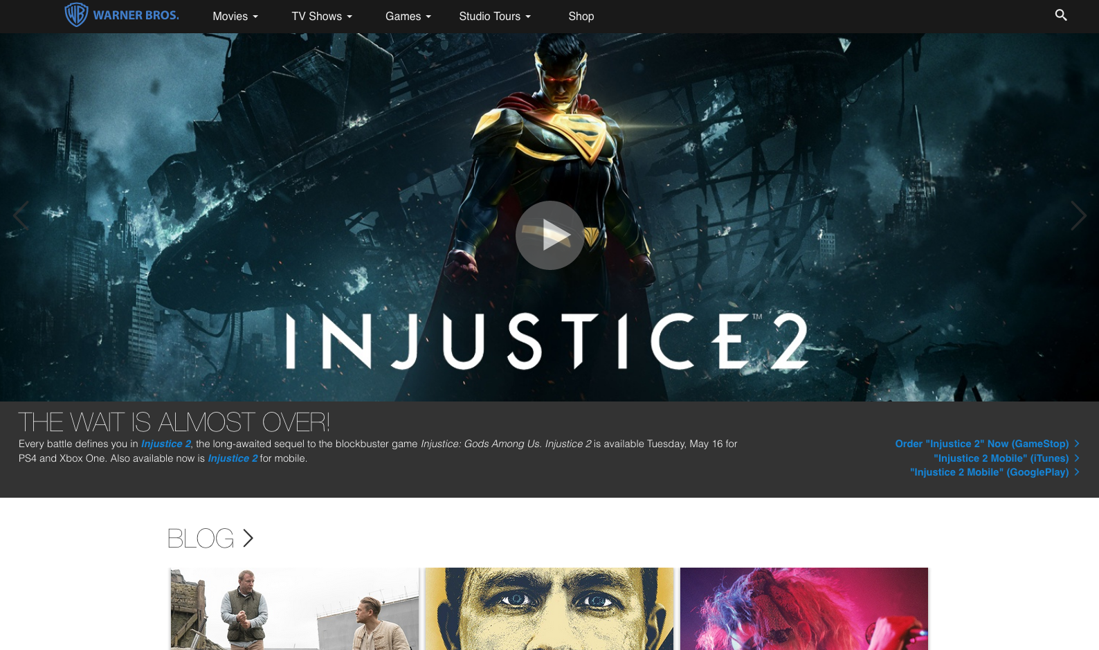 Warner Bros Drupal Website